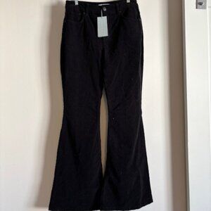 Antonio Melani Black Veronica Velvet Flare Pants size 10